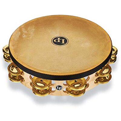 Latin Percussion Tamburello Pro 10in doppia fila con testa 10" ottone Latin Percussion Tamburello Pro 10in doppia fila con testa 10" ottone