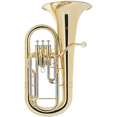 Classic Cantabile EU-1030L Euphonium, Intonazione: Sib, Diametro foro: 14 Diametro campana: 300 mm, 4 mm, Materiale: ottone, Finitura: verniciata trasparente, Campana incisa, Valvole: acciaio inox Classic Cantabile EU-1030L Euphonium, Intonazione: Sib, Diametro foro: 14 Diametro campana: 300 mm, 4 mm, Materiale: ottone, Finitura: verniciata trasparente, Campana incisa, Valvole: acciaio inox
