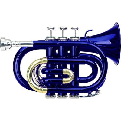 Classic Cantabile Brass TT-400 Tromba tascabile pocket Brass Sib ottone blu Materiale: ottone, Diametro campana: 93 mm, 8 mm, Accordatura: Sib, Colore: verniciato blu, Verniciata blu, Campana: 93 mm Classic Cantabile Brass TT-400 Tromba tascabile pocket Brass Sib ottone blu Materiale: ottone, Diametro campana: 93 mm, 8 mm, Accordatura: Sib, Colore: verniciato blu, Verniciata blu, Campana: 93 mm