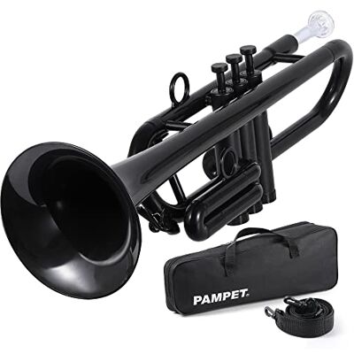 PAMPET Professional Plastic Trumpet C trumpet (Black) PAMPET Professional Plastic Trumpet C trumpet (Black)
