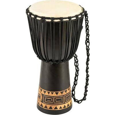 Meinl Percussion Djembe in legno, Serie Headliner, Tiraggio a Corde, Diametro: 30,48 cm (12", Misura L), Colore: Marrone scuro Meinl Percussion Djembe in legno, Serie Headliner, Tiraggio a Corde, Diametro: 30,48 cm (12", Misura L), Colore: Marrone scuro