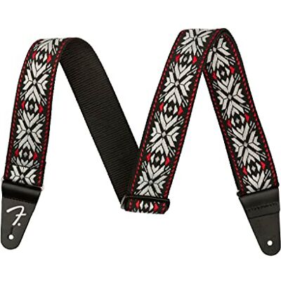 Fender Pasadena Woven Guitar Strap – Red SNOWFLAKE Fender Pasadena Woven Guitar Strap – Red SNOWFLAKE