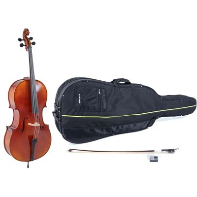GEWA Violoncello , set di violoncelli serie Ideale VC2-4/4 pronto per l'uso, incl. borsa, arco Massaranduba, corde Larsen Aurora GEWA Violoncello , set di violoncelli serie Ideale VC2-4/4 pronto per l'uso, incl. borsa, arco Massaranduba, corde Larsen Aurora
