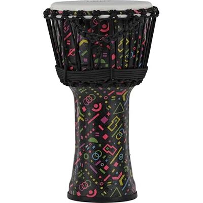 GEWA Liberty Djembé accordatura a corda Diametro: 8" (20,3 cm) Altezza: 16,5" (41,2 cm) Numero di corde: 20 Motivo: Crazy Neon GEWA Liberty Djembé accordatura a corda Diametro: 8" (20,3 cm) Altezza: 16,5" (41,2 cm) Numero di corde: 20 Motivo: Crazy Neon