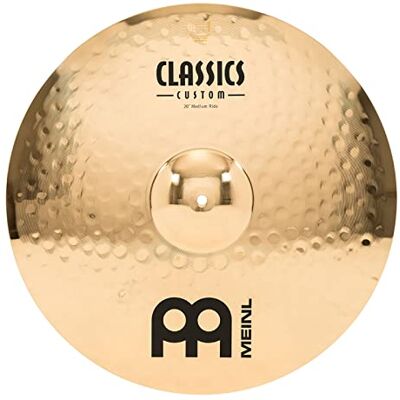Meinl Percussion Meinl Cymbals Classics Custom Brilliant Piatto Ride Medium 20 pollici (50,80cm) per Batteria Bronzo B12, Finitura Brillante, Prodotto in Germania () Meinl Percussion Meinl Cymbals Classics Custom Brilliant Piatto Ride Medium 20 pollici (50,80cm) per Batteria Bronzo B12, Finitura Brillante, Prodotto in Germania ()