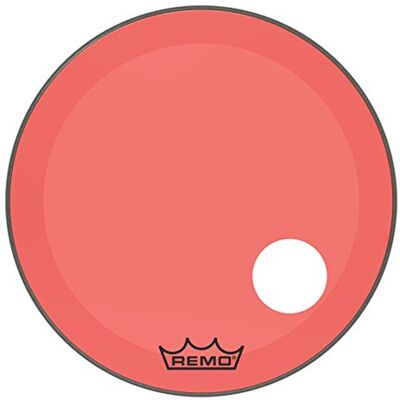 Remo pelle per batteria Colortone Powerstroke 3 Clear Rosso – Foro pretagliato da 5" – 26″ – Remo pelle per batteria Colortone Powerstroke 3 Clear Rosso – Foro pretagliato da 5" – 26″ –