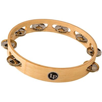 Latin Percussion LP LP861600 Tamburelli Professionale 10", Legno, Fila Singola Latin Percussion LP LP861600 Tamburelli Professionale 10", Legno, Fila Singola