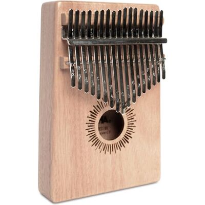 Cascha Kalimba, mogano, pianoforte a pollice, pianoforte a dito con 17 canne, accessori, borsa di stoffa, borsa per il trasporto, panno per la pulizia, martello accordatore, adesivo musicale Cascha Kalimba, mogano, pianoforte a pollice, pianoforte a dito con 17 canne, accessori, borsa di stoffa, borsa per il trasporto, panno per la pulizia, martello accordatore, adesivo musicale