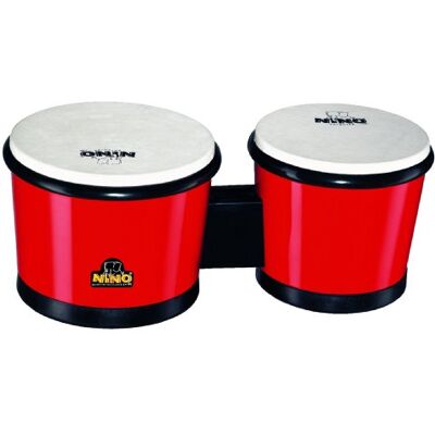 Nino Percussion Bonghi Coppia ABS, Rosso Nino Percussion Bonghi Coppia ABS, Rosso