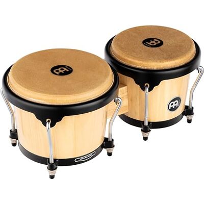 Meinl Percussion Bongos Headliner Wood 2 Tamburi a Mano da 6.75 e 8 Pollici Chiave Accordatura Inclusa Quercia del Siam, Natural () Meinl Percussion Bongos Headliner Wood 2 Tamburi a Mano da 6.75 e 8 Pollici Chiave Accordatura Inclusa Quercia del Siam, Natural ()