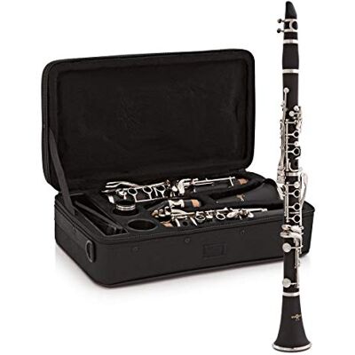 gear4music Clarinetto per Studenti di Per principianti, suono chiaro con poggiapollice regolabile, chiavi nichelate durevoli, custodia rigida e ancia inclusi gear4music Clarinetto per Studenti di Per principianti, suono chiaro con poggiapollice regolabile, chiavi nichelate durevoli, custodia rigida e ancia inclusi
