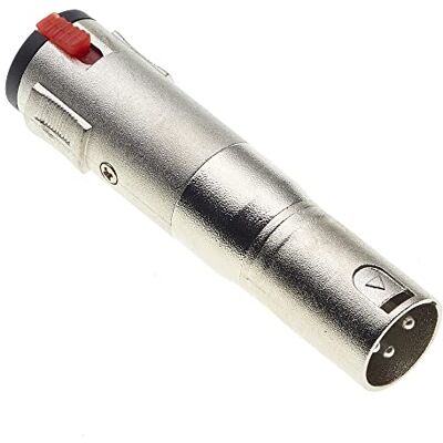 Keple Adattatore da jack femmina da 6,35 mm presa da 1/4" di pollice a spina XLR maschio a 3 pin Keple Adattatore da jack femmina da 6,35 mm presa da 1/4" di pollice a spina XLR maschio a 3 pin