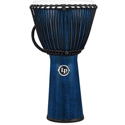 Latin Percussion 12,5 cm, World Beat FX cordaggio Djembe, colore: blu Latin Percussion 12,5 cm, World Beat FX cordaggio Djembe, colore: blu