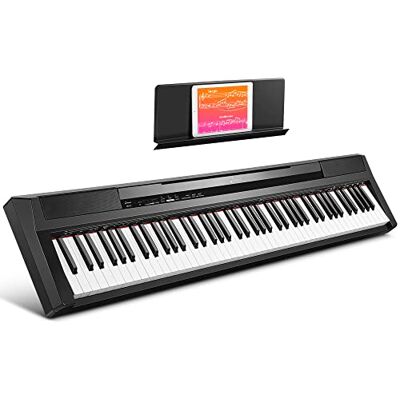 Donner Pianoforte Digitale 88 Tasti Semi-Pesati Piano con Pedale, Sorgente Audio Premium, Compatto Pianola Tastiera Elettrico per Principianti, DEP-10 Donner Pianoforte Digitale 88 Tasti Semi-Pesati Piano con Pedale, Sorgente Audio Premium, Compatto Pianola Tastiera Elettrico per Principianti, DEP-10