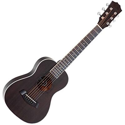 ROCKTILE G-10 BK Guitarlele Nero, Chitarra acustica da viaggio, Top: cedro Fondo e fasce: mogano, Manico: okoume, Tastiera: Black Richnite, Mensola: 51 cm, Accordatura: A d g c e a, 18 tasti ROCKTILE G-10 BK Guitarlele Nero, Chitarra acustica da viaggio, Top: cedro Fondo e fasce: mogano, Manico: okoume, Tastiera: Black Richnite, Mensola: 51 cm, Accordatura: A d g c e a, 18 tasti