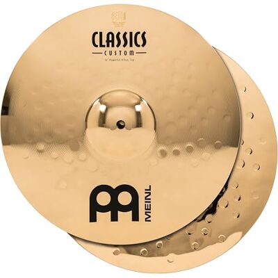 Meinl Percussion Meinl Cymbals Classics Custom Brilliant Piatto Powerful Hihat / Charleston 14 pollici (35,56cm) per Batteria Coppia Bronzo B12, Finitura Brillante, Prodotto in Germania () Meinl Percussion Meinl Cymbals Classics Custom Brilliant Piatto Powerful Hihat / Charleston 14 pollici (35,56cm) per Batteria Coppia Bronzo B12, Finitura Brillante, Prodotto in Germania ()