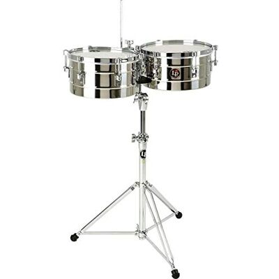 Latin Percussion LP Timbales Tito Puente in acciaio inox 12"/13" Latin Percussion LP Timbales Tito Puente in acciaio inox 12"/13"