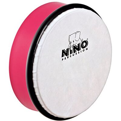 Nino Percussion Tamburello in ABS, 15,2 cm (6"), colore: Rosa Nino Percussion Tamburello in ABS, 15,2 cm (6"), colore: Rosa