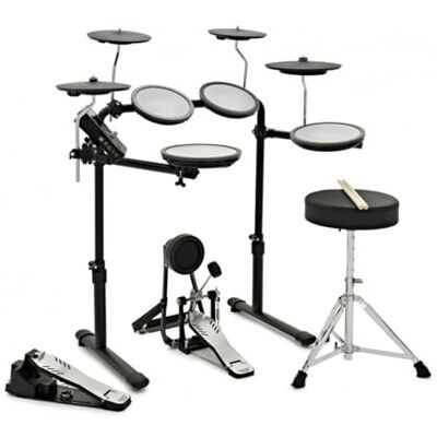 gear4music VISIONDRUM-PRO Batteria Elettronica 9 Pad in Mesh con Cuffie Kit Batteria Elettrica Adulti e Bambini, Altezza Regolabile, Design Pieghevole, Cuffie, Sgabello e Bacchette Inclusi gear4music VISIONDRUM-PRO Batteria Elettronica 9 Pad in Mesh con Cuffie Kit Batteria Elettrica Adulti e Bambini, Altezza Regolabile, Design Pieghevole, Cuffie, Sgabello e Bacchette Inclusi