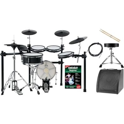 XDrum DD-650 Mesh E-Drum Kit Live Set, 1x pad cassa 14" con cassa in legno Batteria elettronica con mesh heads a doppio strato, 1x pad rullante dual-zone 14" con cassa in legno, Modulo, Peso: solo 14 XDrum DD-650 Mesh E-Drum Kit Live Set, 1x pad cassa 14" con cassa in legno Batteria elettronica con mesh heads a doppio strato, 1x pad rullante dual-zone 14" con cassa in legno, Modulo, Peso: solo 14