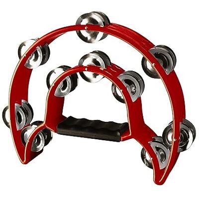 Stagg Tambourin en Plastique avec 20 Cymbalettes red Stagg Tambourin en Plastique avec 20 Cymbalettes red