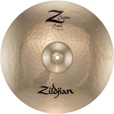Zildjian 17" Z Custom Crash Piatto Batteria Bronzo B20 Brillante Suono Esplosivo Live Rock Metal Zildjian 17" Z Custom Crash Piatto Batteria Bronzo B20 Brillante Suono Esplosivo Live Rock Metal