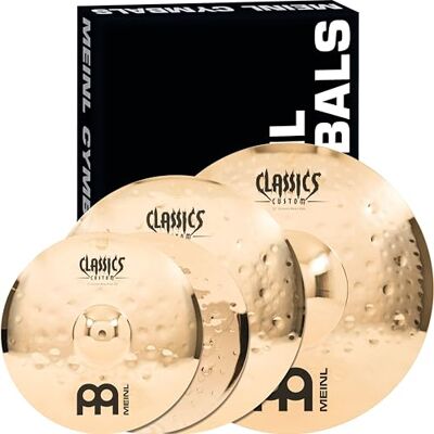 Meinl Percussion Meinl Cymbals Classics Custom Extreme Metal Cymbal Set di Piatti Box Pack con Piatto Hihat 14 pollici, Crash 18 e Ride 20 per Batteria Bronzo B12, Finitura Brillante () Meinl Percussion Meinl Cymbals Classics Custom Extreme Metal Cymbal Set di Piatti Box Pack con Piatto Hihat 14 pollici, Crash 18 e Ride 20 per Batteria Bronzo B12, Finitura Brillante ()