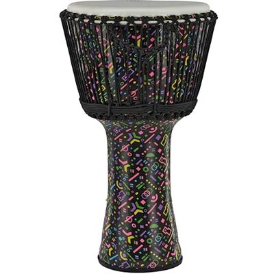 GEWA Liberty Djembé accordatura a corda Diametro: 14" (35,5 cm) Altezza: 27" (68 cm) Numero di corde: 35 Motivo: Crazy Neon GEWA Liberty Djembé accordatura a corda Diametro: 14" (35,5 cm) Altezza: 27" (68 cm) Numero di corde: 35 Motivo: Crazy Neon