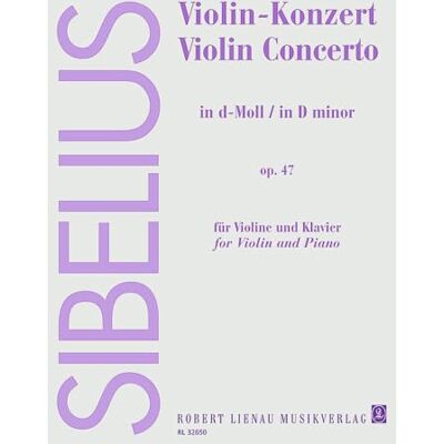 Lienau, Robert Violin-Concerto D minor: Revised version (1903-1904, rev. 1905). op. 47. violin and orchestra. Réduction pour piano avec parties solistes. Lienau, Robert Violin-Concerto D minor: Revised version (1903-1904, rev. 1905). op. 47. violin and orchestra. Réduction pour piano avec parties solistes.
