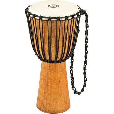 Meinl Percussion , Djembe in legno, Serie Headliner/Nile, Tiraggio a Corde, Diametro 12", 30.48 cm, Misura grande, Marrone Meinl Percussion , Djembe in legno, Serie Headliner/Nile, Tiraggio a Corde, Diametro 12", 30.48 cm, Misura grande, Marrone