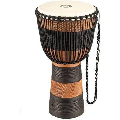 Meinl Percussion Djembe, collezione Earth Rhythm, Misura grande (12"/30,48 cm), Custodia inclusa, Colore: Marrone Meinl Percussion Djembe, collezione Earth Rhythm, Misura grande (12"/30,48 cm), Custodia inclusa, Colore: Marrone