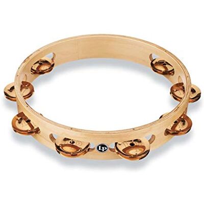 Latin Percussion LP Tambourin Pro 10" a fila singola Bronzo Latin Percussion LP Tambourin Pro 10" a fila singola Bronzo