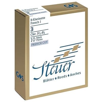 Steuer Ancia Bb-Clarinetto in Sib Solo White Line, Taglio francese, 10 pcs, dimensione 2.5 Steuer Ancia Bb-Clarinetto in Sib Solo White Line, Taglio francese, 10 pcs, dimensione 2.5