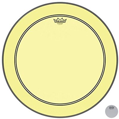Remo pelle per batteria Colortone Powerstroke 3 Clear Giallo – 22″ – Remo pelle per batteria Colortone Powerstroke 3 Clear Giallo – 22″ –