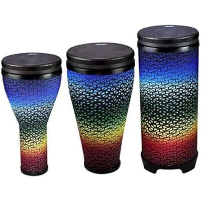 Remo World Percussion, Set Festival Combo Pack (1x Djembe, 1x Timbau, 1x Tubano), Holi Blue DP-2510-AA-67 Remo World Percussion, Set Festival Combo Pack (1x Djembe, 1x Timbau, 1x Tubano), Holi Blue DP-2510-AA-67