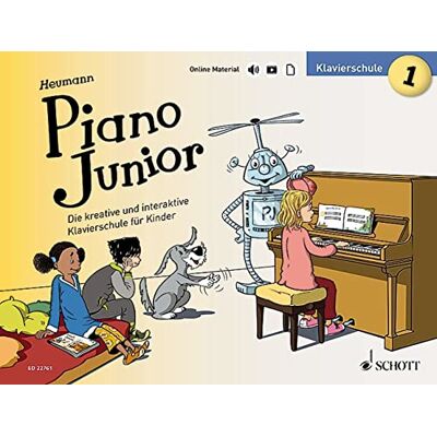 Heumann, Hans-Günter Piano Junior: Klavierschule 1: Die kreative und interaktive Klavierschule für Kinder. Band 1. Klavier. Ausgabe mit verschiedenen Online-Materialien. Heumann, Hans-Günter Piano Junior: Klavierschule 1: Die kreative und interaktive Klavierschule für Kinder. Band 1. Klavier. Ausgabe mit verschiedenen Online-Materialien.