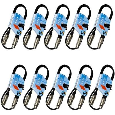 Proel BULK250LU1, cavo professionale bilanciato xlr maschio / xlr femmina lunghezza 1 metro (pacchetto convenienza 10 unità) Proel BULK250LU1, cavo professionale bilanciato xlr maschio / xlr femmina lunghezza 1 metro (pacchetto convenienza 10 unità)