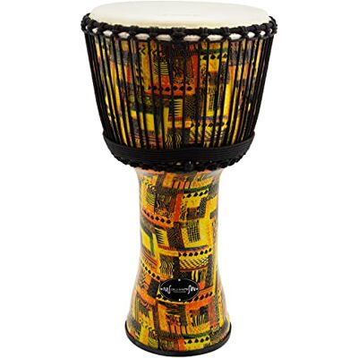 World Rhythm 12 Pollici, Djembe Drum In colore Arancione (Orange) 60 cm African Synthetic Djembe Drum World Rhythm 12 Pollici, Djembe Drum In colore Arancione (Orange) 60 cm African Synthetic Djembe Drum