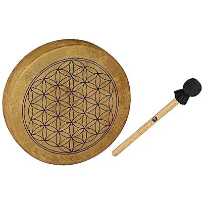 Sonic Energy Frame Drum 15 Pollici – Flower of Life – Tamburo a mano per meditazione, viaggi sonori, percussioni – Strumento sciamanico con pelle di bufalo – incluso battente () Sonic Energy Frame Drum 15 Pollici – Flower of Life – Tamburo a mano per meditazione, viaggi sonori, percussioni – Strumento sciamanico con pelle di bufalo – incluso battente ()