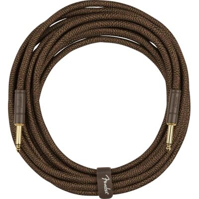 Fender Paramount 47cm Acoustic Instrument Cable Brown Fender Paramount 47cm Acoustic Instrument Cable Brown