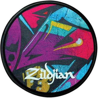 Zildjian – 12″ Graffiti Pracrice Pad Pad di allenamento per batteristi, superficie in silicone reattiva, base in MDF con supporto antiscivolo, design grafico vivace Zildjian – 12″ Graffiti Pracrice Pad Pad di allenamento per batteristi, superficie in silicone reattiva, base in MDF con supporto antiscivolo, design grafico vivace