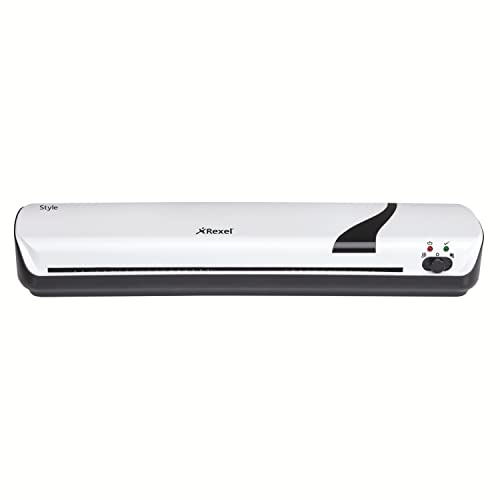 Rexel Style Laminatrice Adatta a Plastificare dal Formato ID al Formato A3, Compatibile con Buste fino a 125 Micron di Spessore, Riscaldabile in 4 Minuti, Bianco,