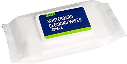 loukin Dry Erase Wipes Salviette per la pulizia della lavagna bianca, 3 pezzi, 50 panni per confezione