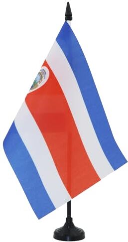 AZ FLAG Bandiera da Tavolo Costa Rica 21x14cm Piccola BANDIERINA COSTARICANA 14 x 21 cm