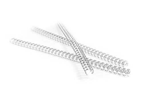 Pavo Spirale per rilegatura, formato A4, 6,4 mm, divisione 3:1, 100 pezzi, 35 fogli, bianco