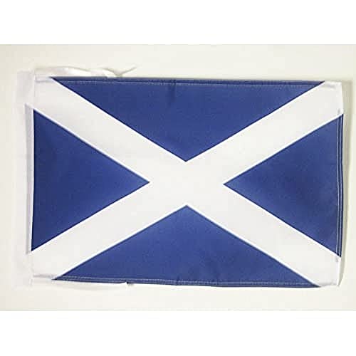 AZ FLAG Bandiera Scozia 45x30cm BANDIERINA Scozzese 30 x 45 cm cordicelle