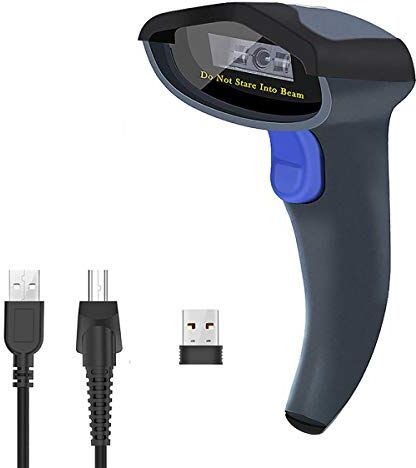 NETUM Wireless lettore di codice a barre CCD Handheld barcode scanner USB ( GHz wireless & USB2.0 Wired) per mobile Payment computer Screen Support Mac OS X, Windows 10 9 NT-