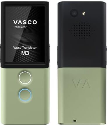 Vasco Electronics Traduttore Istantaneo Vocale   70+ lingue   Scheda SIM con Internet a vita   Traduttore simultaneo con fotocamera   Funzione MultiTalk & TranslaCall   Velocità: meno di 0,5 secondi