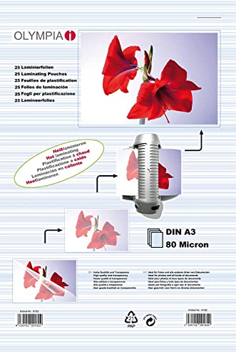 Olympia Laminazione A3, 25 Pezzi