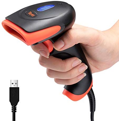 Tera Barcode Scanner CCD 1500 Lettore di Codici a Barre Cablato 1D USB, Scansione di Codici a Barre su Schermi Digitali,